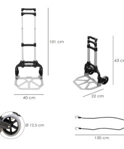 Alternative view of Carretilla Plegable Aluminio Portatil   60 kg.
