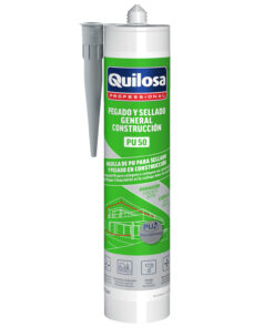 Masilla Poliuretano Gris Cartucho 300 ml.