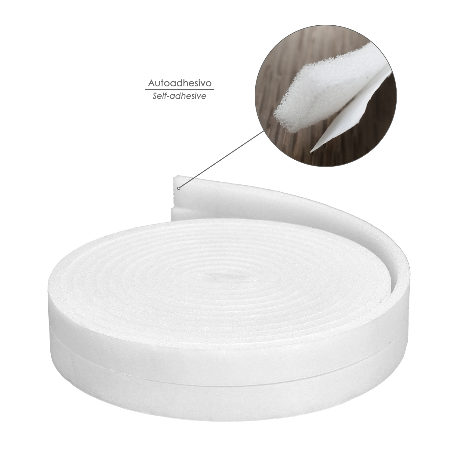 Burlete Espuma 8 m. x 6 mm. x 20 mm. - Imagen 7