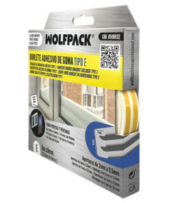 Burlete Elástico "E" 6 m. x 9 mm. Blanco