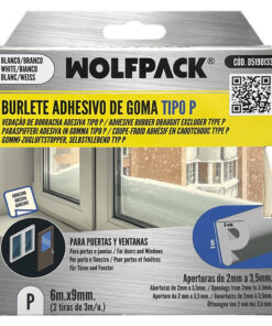 Alternative view of Burlete Elástico "P" 6m. x 9mm. Blanco