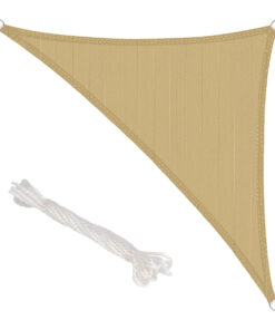 Toldo Vela Sombra Jardin Triangular Beige 5,0 x 5,0 metros.