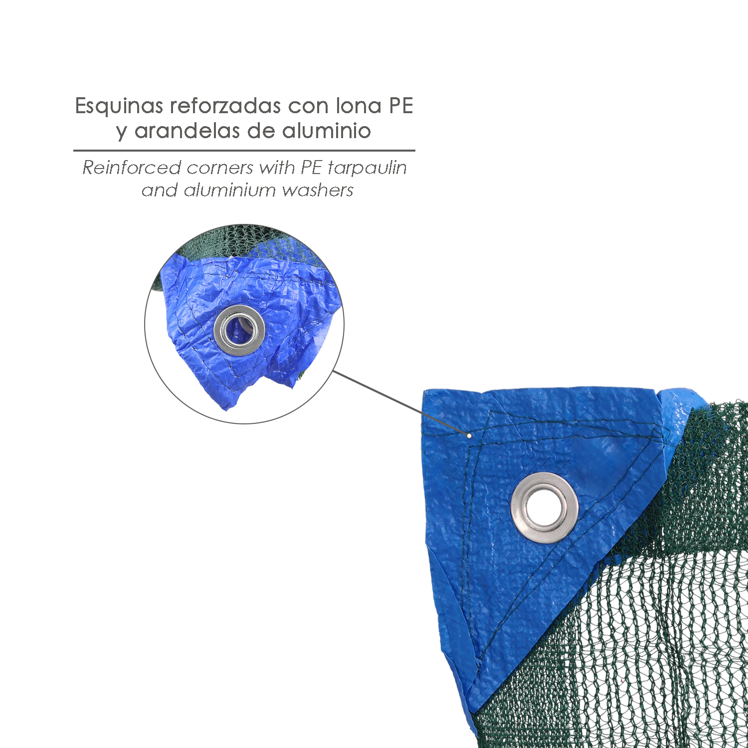 Mantas Aceituna 3 x 6 Metros. Multiusos 100% Hdpe Gramaje 90 Gr/m2. Reforzada, Con Ojales, Mantos Aceituna, Fardos Aceituna, - Imagen 5