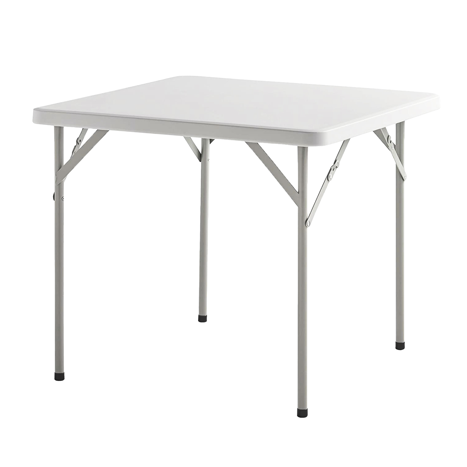 Mesa Plegable Cuadrada HDPE Multifuncional, Portatil, Resistente,Multiusos 86x86x74 cm. Color Blanco - Imagen 5