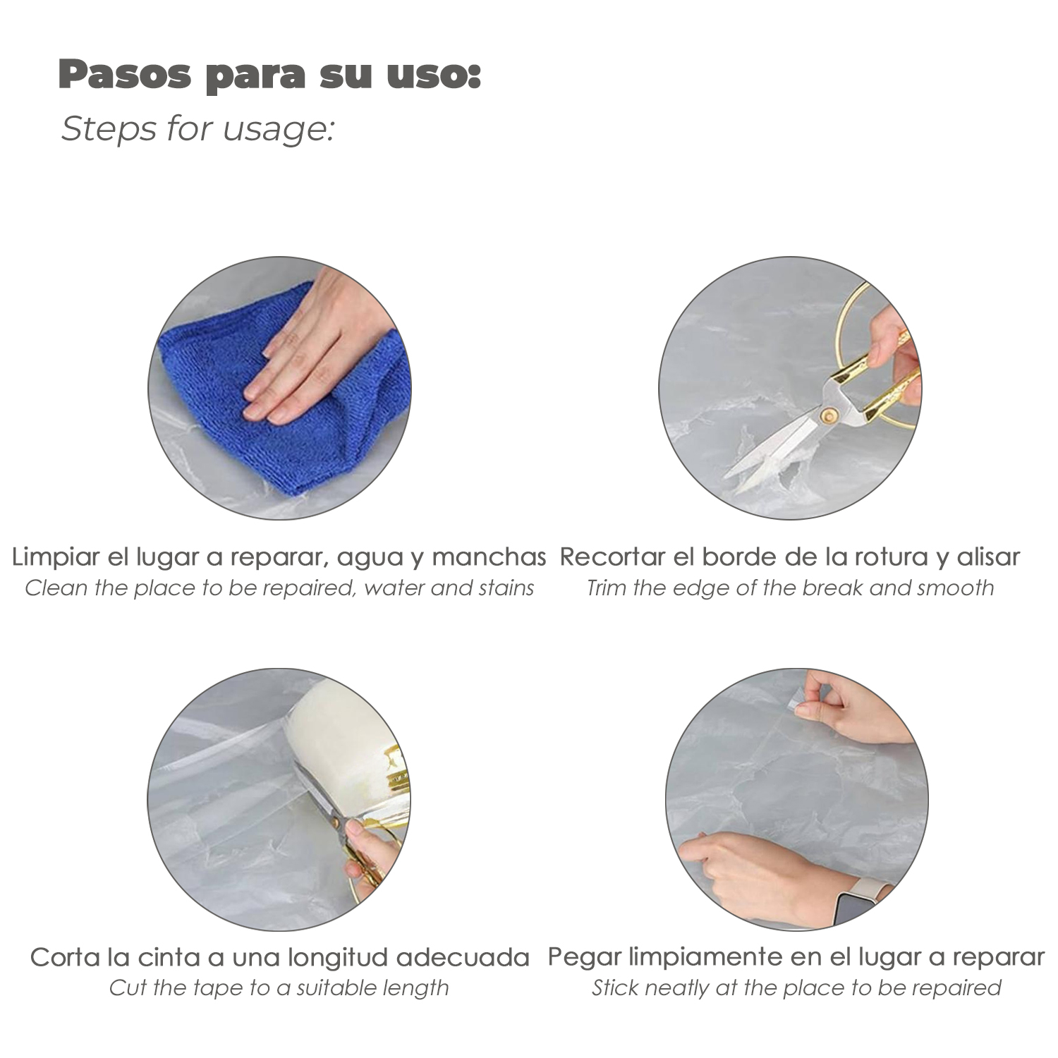 Cinta Para Reparacion Invernaderos 10 cm. x 33 metros. Cinta Adhesiva Reparacion Alta Resistencia - Imagen 4