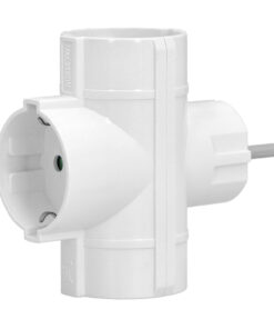 Adaptador Triple Schuko 16 A 250 V.