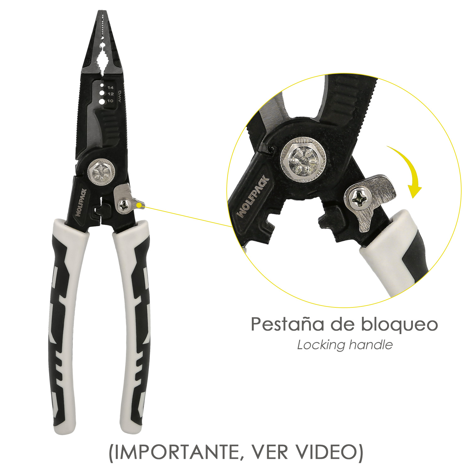 Alicates Multifuncion Especial Cables, Multiherramienta Electricista, Pelacables, Cortacables, Alicates Terminales, Alicates. - Imagen 4