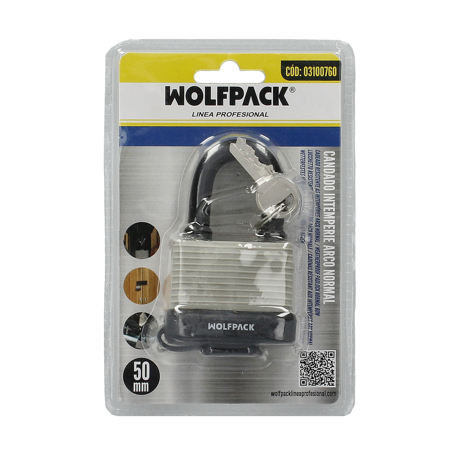 Candado Intemperie Arco Normal 50 mm. - Imagen 4