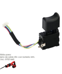 Interruptor Para Sierra De Sable 20 V Con Bateria 4 Ah. Codigo 07021660