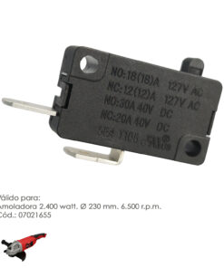 Interruptor Para Amoladora 2.400 Watt. Ø 230 mm. Codigo 07021655