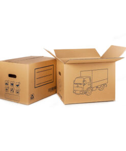 CAJA DE CARTON PARA MUDANZA (ASA TROQUELADA) 40X30X30CM FUN & GO FUN AND GO