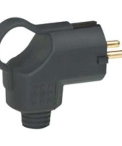 CLAVIJA 2P+T CON ANILLO TIRADOR SALIDA LATERAL