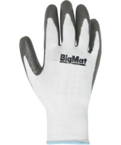 GUANTE BIGMAT PALMA NITRILO T.8 GRIS (PACK 6UDS) JUBA PERSO