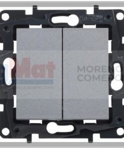 DOBLE CONMUTADOR GRAFITO