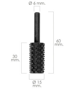 Alternative view of Fresa Rotativa Para Madera Cilindrica Ø 15 mm. Para Taladro / Fresadora