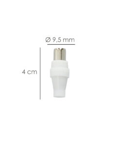 Alternative view of Conector TV Macho Recto 9,5 mm.