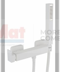 GRIFO MONOMANDO DUCHA CUBIC BLANCO MATE