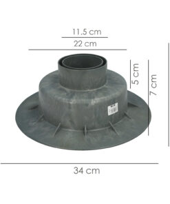 Alternative view of Caldereta Sifonica Pvc Horizontal 250x250 mm. Salida Ø 90 - 110 mm.