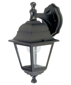 Farol Jardin Soporte Alto Negro.