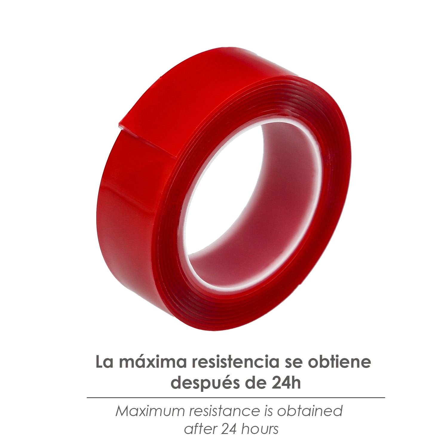 Cinta Doble Cara Elástica transparente 1,5 m. x 19 mm. - Imagen 3