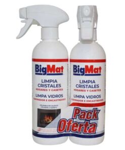 LIMPIA CRISTALES CHIMENEAS BIGMAT 500ML PACK 2 UD.