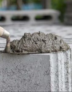 Colocación de bloque de Hormigón