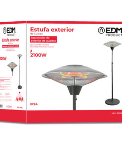 Alternative view of ESTUFA DE CUARZO DE EXTERIOR CON PIE 2100W - EDM