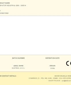 Alternative view of CALEFACTOR INDUSTRIAL, 3000W EDM