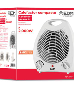 Alternative view of CALEFACTOR COMPACTO - VERTICAL. COLOR BLANCO- 1000-2000W - EDM