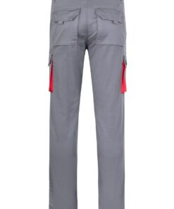 Alternative view of PANTALON STRETCH BICOLOR GRIS/ROJO 42