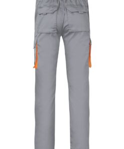 Alternative view of PANTALON STRETCH BICOLOR GRIS/NARANJA 46