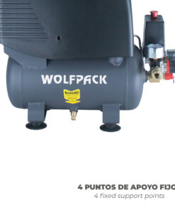 Alternative view of Compresor Aire Wolfpack 6 Litros / 8 Bares / 1,1 Kw - 1,5 HP  Sin Aceite