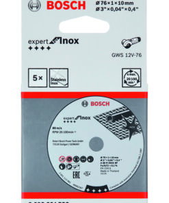 Alternative view of PACK 5UN DISCO CORTE RECTO EXPERT INOX : 76 X 10 X 1MM