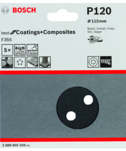 Alternative view of LIJA EXCENTRICA F355: 115MM 8P. G120 X 5UDS