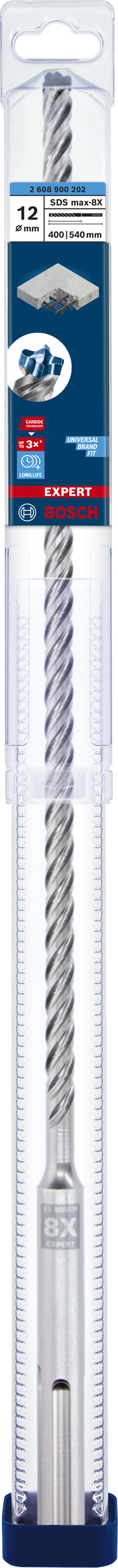 Alternative view of BROCA SDS MAX-8X EXPERT CABEZA MACIZA, 4 CORTES: 12X400X540