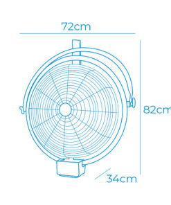 Alternative view of VENTILADOR INDUSTRIAL 120W 50CM PARED-TECHO EDM