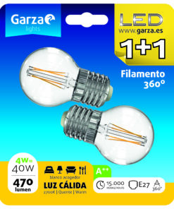 Alternative view of GZ LED FIL ESF 4W E27 470LM 27K BL 1+1