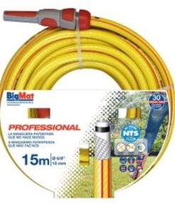 MANGUERA AGUA BIGMAT PROFESIONAL KIT NTS 15X15 No Torsion Systen"              "
