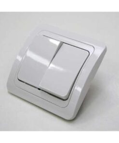 Alternative view of DOBLE CONMUTADOR 10A 250V BLANCO REF.10027