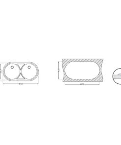 Alternative view of FREGADERO 2 SENOS LUJO INOX 84X44
