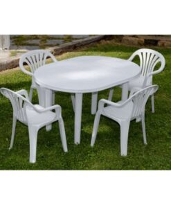 Alternative view of MESA OVAL MONOBLOCK 130X90CM BLANCO