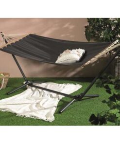 SOPORTE DE HIERRO PARA HAMACA ANTRACITA (C) KAEMINGK