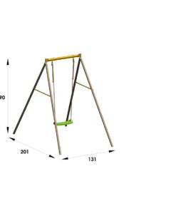 Alternative view of COLUMPIO 1 ASIENTO INDIVIDUAL METAL ALLEGRO JARDIN