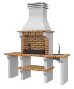 BARBACOA FAFE (OVAR) 210LX58X253A C/BRASERO+2BANCADA+FREG