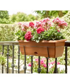 Alternative view of JARDINERA BALCONERA 60 CON SOPORTE TERRACOTA (D) PLASTICFOR