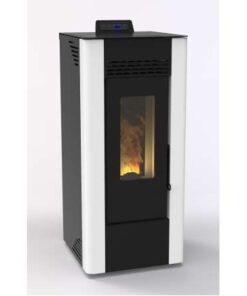 ESTUFA DE PELLET KING PRO 10KW CANALIZABLE, BLANCA (A) EIDER