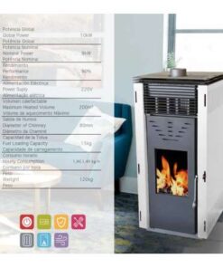 ESTUFA DE PELLETS REM VENTILADA 10 KW
