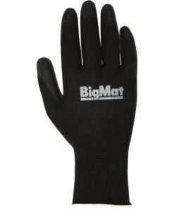 GUANTE BIGMAT PALMA PU NEGRO T.8 PAQ. 6 PARES JUBA PERSO