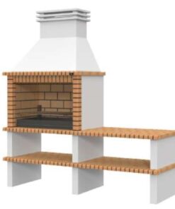 BARBACOA NISA 237LX 80,5PX 259A CON BRASERO + BANCADA LEIRICIMEN