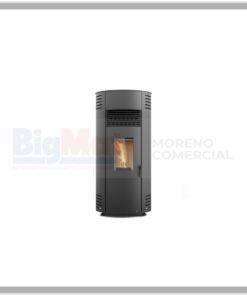 ESTUFA DE PELLET INDIE NEGRA CANALIZABLE 8,8KW (KIT NO INCLUIDO)